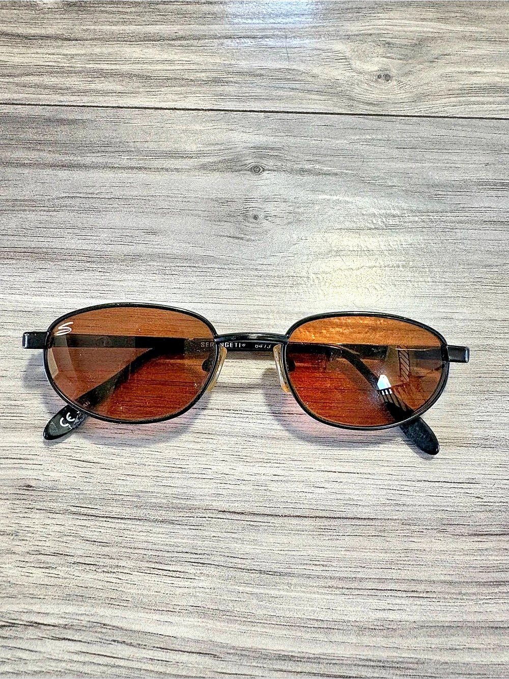 Serengeti Brown & Black Sunglasses